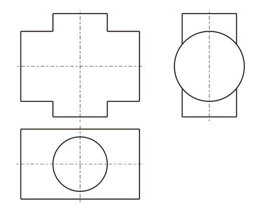 圆柱相贯线的简化画法图片