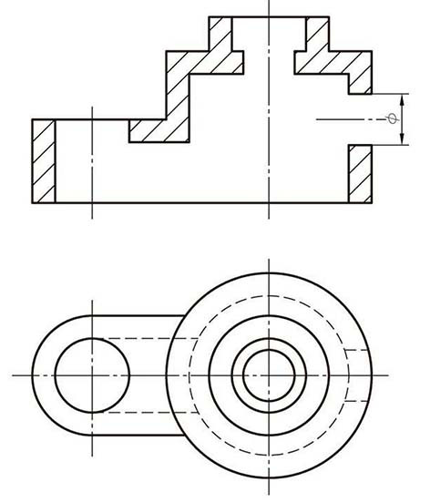补画剖视图中的漏线图
