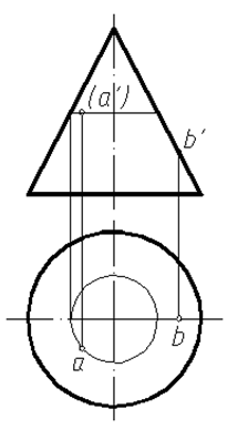 圆锥的正等测图图片