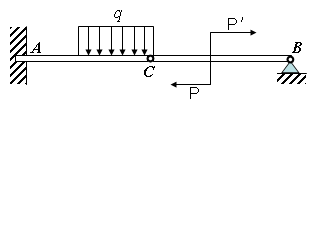 一水平梁由ab和bc兩部分組成a端固定在牆上b處鉸接c端為固定鉸支座己
