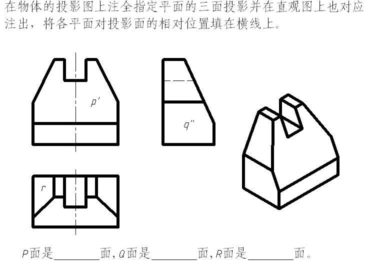 三面正投影图怎么画图片