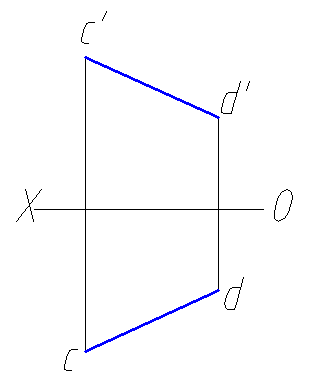cd是线图a铅垂线b正平线c一般位置直线d侧垂