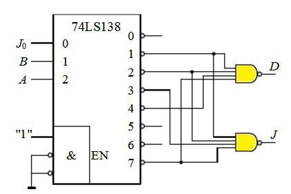 74ls138实验电路图图片