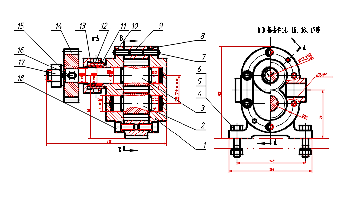 e型齿轮油泵零件图图片
